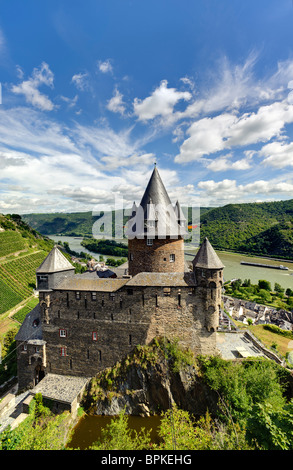 Auberge de jeunesse, Burg Château Stahleck, Bacharach, Rhénanie-Palatinat, Allemagne, Europe Banque D'Images