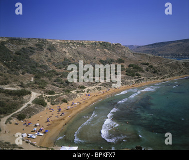 Ghajn Tuffieha Bay, Malte Banque D'Images