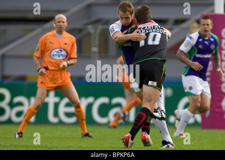 06 septembre 2009 ; Middlesex Twickenham : Harlequins RL v Castleford Tigers jouant dans l'Engager Super League au Stoop Sol Banque D'Images