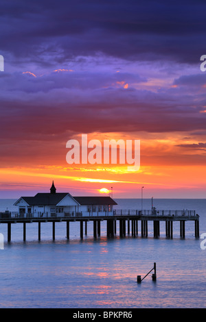 Southwold Pier à l'aube Banque D'Images