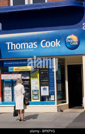 Agence de voyage Thomas Cook Thornton Cleveleys Lancashire Banque D'Images