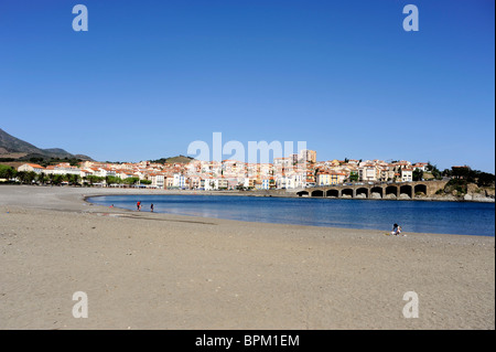Banyuls-sur-Mer beach,Pyrenees-Oriental,France Banque D'Images