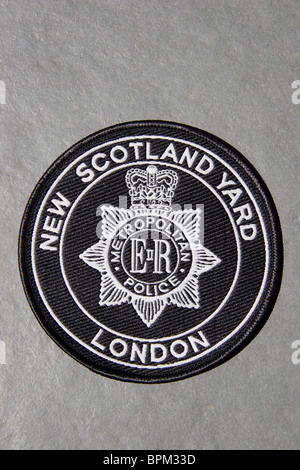 New Scotland Yard, la Police métropolitaine de Londres, patch Banque D'Images