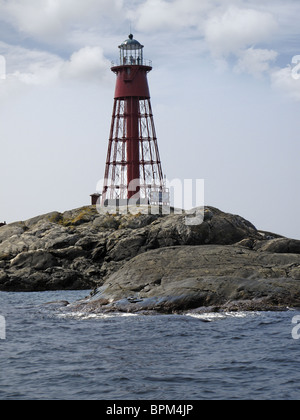 Pater Noster, est un phare et le nom d'un petit archipel dangereux pour la navigation, sur la côte occidentale de la Suède. Banque D'Images