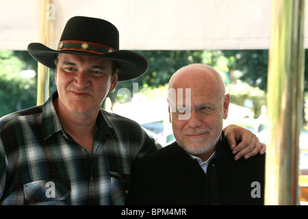 QUENTIN TARANTINO & MARCO MULLER TARANTINO ARRIVE À LA 67ÈME FESTIVAL DU FILM DE VENISE Venise ITALIE 31 Août 2010 Banque D'Images