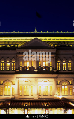 Singapour, Beach Road, l'Hôtel Raffles. Banque D'Images