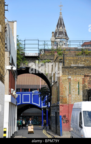 Scène de rue, Electric Lane, Brixton, London Borough of Lambeth, Greater London, Angleterre, Royaume-Uni Banque D'Images