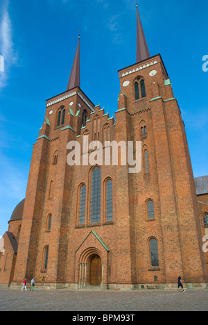 La Cathédrale de Roskilde Domkirke extérieur Danemark Europe Banque D'Images