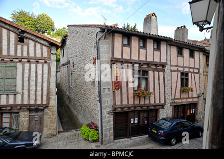 Maison à ossature bois médiévale Parthenay Deux-sèvres France Banque D'Images