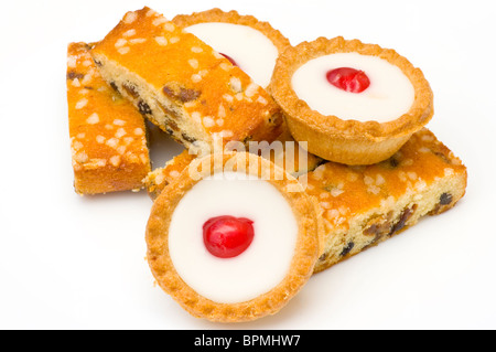 Tartelettes Bakewell et Mr Kipling Gâteaux Pays Banque D'Images