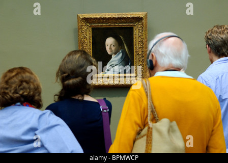 Étude d'une jeune femme, ca. 1665-67, par Johannes Vermeer Banque D'Images