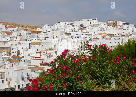 Vejer de la Frontera, un village blanc perché( pueblo blanco), près de la côte atlantique, la Costa de la Luz, Andalousie, Espagne Banque D'Images