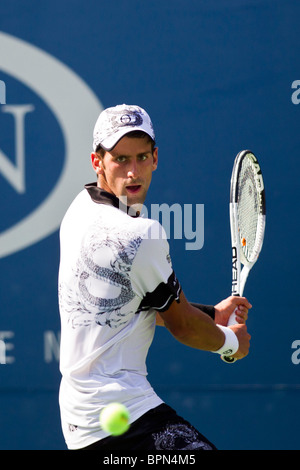 Novak Djokovic (SRB) 2010 USOpen Pong Banque D'Images