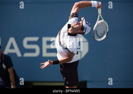 Novak Djokovic (SRB) 2010 USOpen Pong Banque D'Images