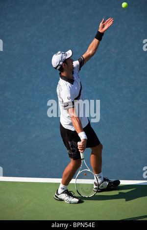 Novak Djokovic (SRB) 2010 USOpen Pong Banque D'Images