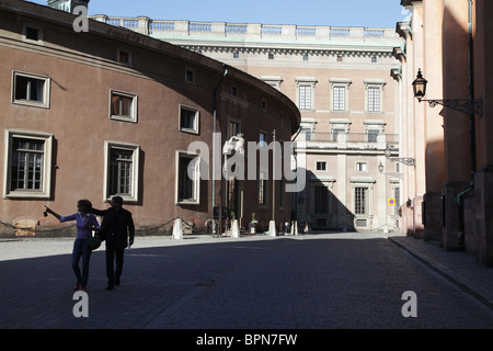 Palais royal de Stockholm officielle résidence vieille ville Gamla Stan Stockholm Suède Banque D'Images