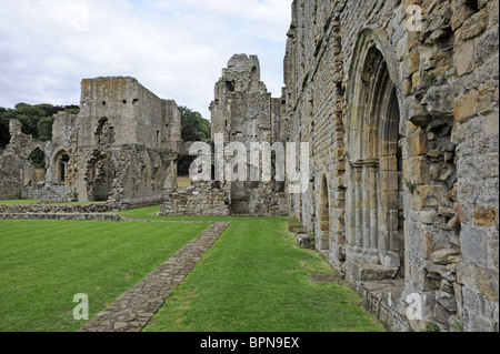 Ruines de l'abbaye d'Easby, Richmond, Yorkshire Banque D'Images