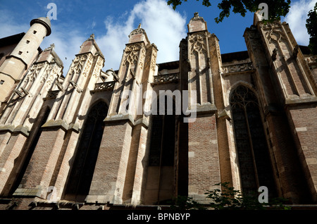 Cathédrale de St-Etienne (détail), Toulouse, France Banque D'Images