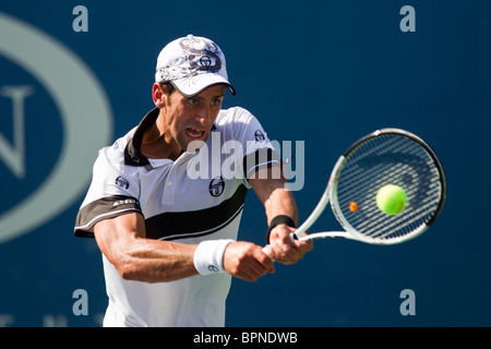 Novak Djokovic (SRB) 2010 USOpen Pong Banque D'Images