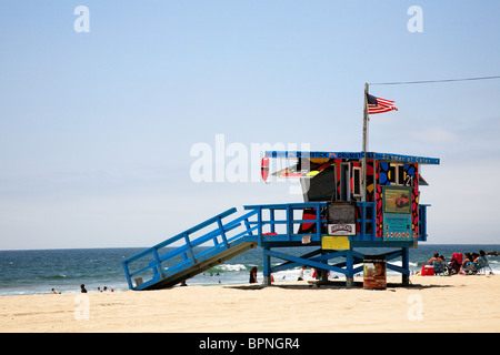 Lifeguard station Venice Beach Los Angeles California USA Banque D'Images