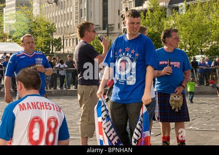 Le soir avant la coupe de l'UEFA 2008 s'opposant à la Glasgow Rangers et le russe Zenit St Petersburg Banque D'Images