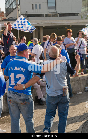 Le soir avant la coupe de l'UEFA 2008 s'opposant à la Glasgow Rangers et le russe Zenit St Petersburg Banque D'Images