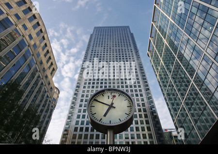 One Canada Square, Canary Wharf, Londres, Angleterre Banque D'Images