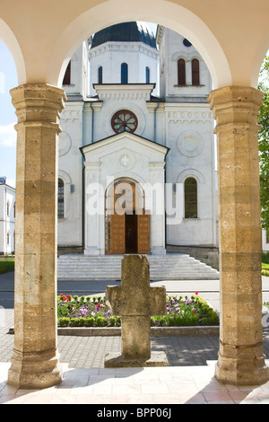 Monastère de Bistrita dans de Gorj, Roumanie. Banque D'Images