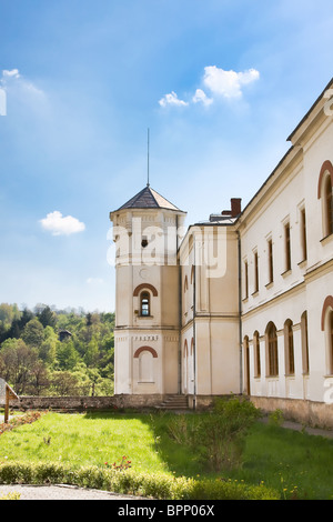 Monastère de Bistrita dans de Gorj, Roumanie. Banque D'Images