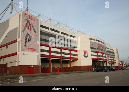 Stanley Matthews murale, l'ancien stade Britannia, maintenant le pari 365 Stadium, Stoke-on-Trent, Angleterre, personnel, accueil de Stoke City Football Club Banque D'Images