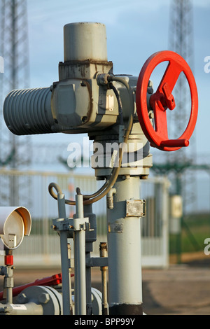 vanne de pipeline Banque D'Images