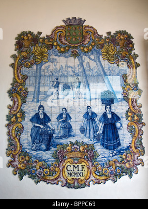 Mercado DOS Lavradores Azulejo - Funchal - Madeira Banque D'Images