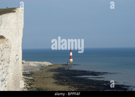 Falaises de Beachy Head et phare, East Sussex, UK Banque D'Images