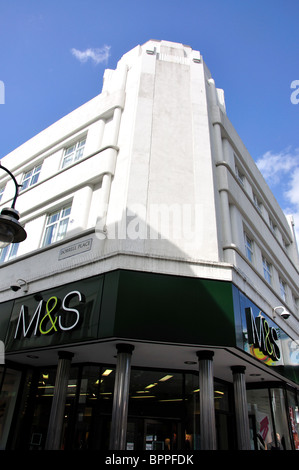 M&S immeuble art déco, Brixton Road, Brixton, London Borough of Lambeth, Greater London, Angleterre, Royaume-Uni Banque D'Images