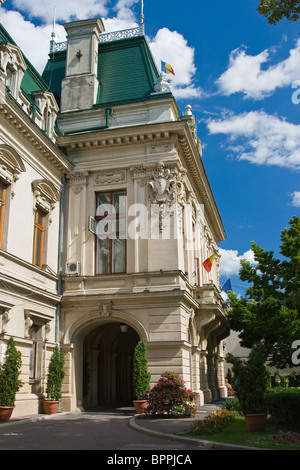 Palais Roznovanu, aujourd'hui la mairie de Iasi, Roumanie Banque D'Images