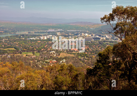Vue du haut du mont Ainslie Canberra ACT En Australie Banque D'Images