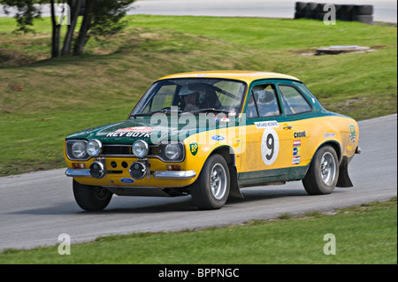 Je marque Lancia Voiture Rallye Rallye sur piste à Oulton Park Motor Racing Circuit Cheshire England Royaume-Uni UK Banque D'Images