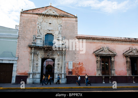 Casa de Montejo, Plaza Mayor, Merida, Yucatan, Mexique Banque D'Images