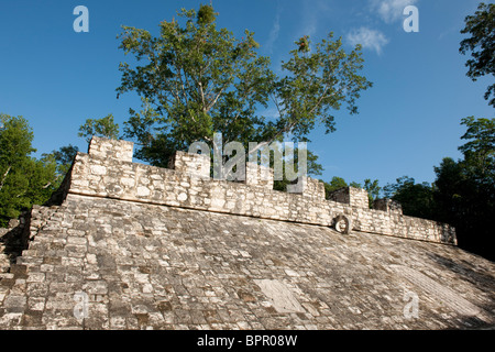 Grande cour de jeu, Coba, le Yucatan, Mexique Banque D'Images