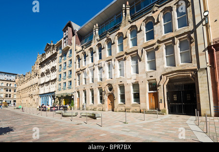 Cafe de la culture dans la rue Brunswick Ville de Glasgow, Ecosse Banque D'Images