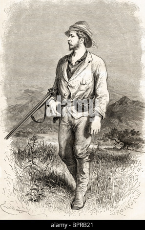 Sir Henry Morton Stanley, né John Rowland, 1841 à 1904. Welsh journaliste et explorateur. Banque D'Images