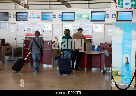 Réception à l'aéroport de Liverpool John Lennon Banque D'Images