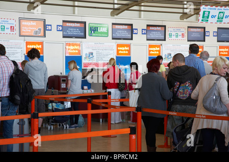 Réception à l'aéroport de Liverpool John Lennon Banque D'Images