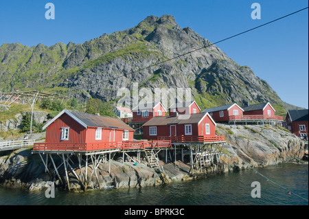 Å, village de pêcheurs sur l'île de Moskenes, îles Lofoten, Norvège Banque D'Images