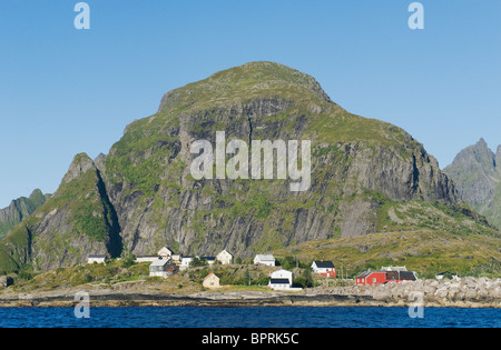 Å, village de pêcheurs sur l'île de Moskenes, îles Lofoten, Norvège Banque D'Images