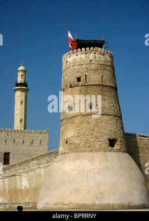 Dans le Fort Al Fahidi Bastakiya trimestre, qui abrite maintenant le Musée de Dubaï Banque D'Images