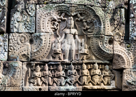 Wat Nokor, Kompong Cham, au Cambodge Banque D'Images