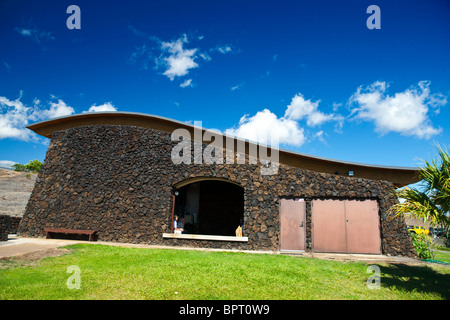 Centre du visiteur, Pu'ujohola Heiau National Historic Site, le Big Island, Hawaii, United States of America Banque D'Images