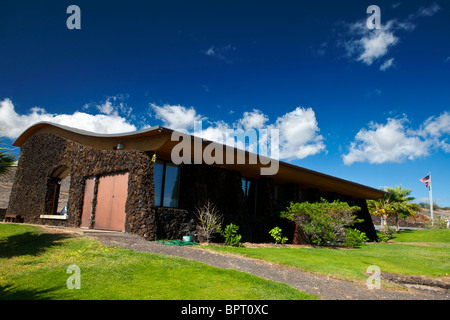 Centre du visiteur, Pu'ujohola Heiau National Historic Site, le Big Island, Hawaii, United States of America Banque D'Images