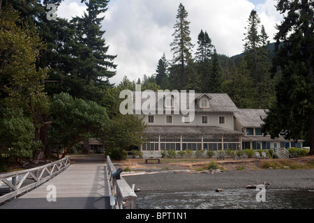 Crescent Lake Lodge, Olympic National Park, Washington, United States of America Banque D'Images